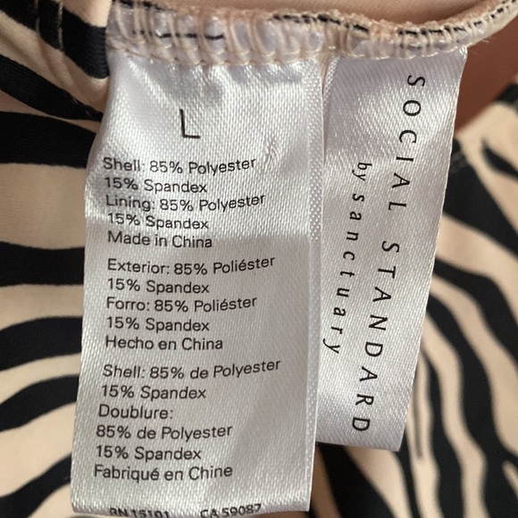 SOCIAL STANDARD BY SANCTUARY ANIMAL PRINT ONE PIECE BATHING SUIT SWIM LARGE NEW - Picture 9 of 11